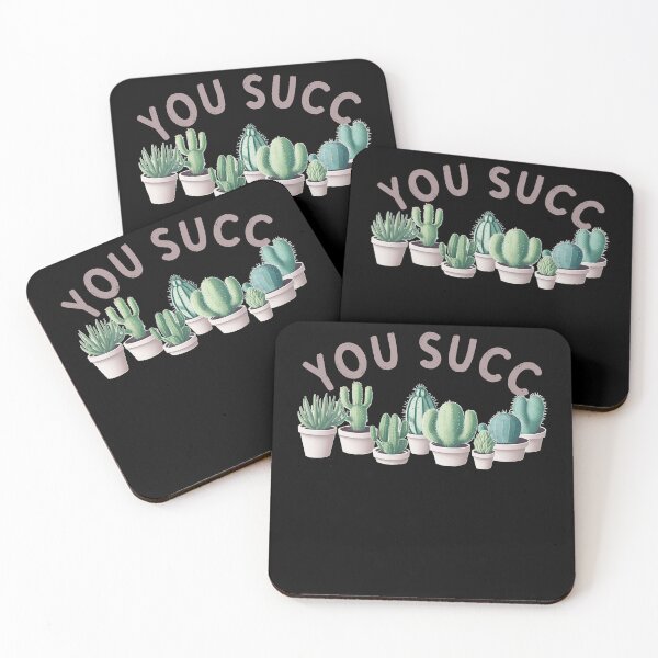 Item preview, Funny Succulent Saying "You Succ" Cacti designed and sold by LuminOrb.