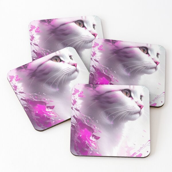 Item preview, pink cat designed and sold by Eakkluk.
