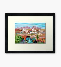 Power Plant in the Desert Framed Print