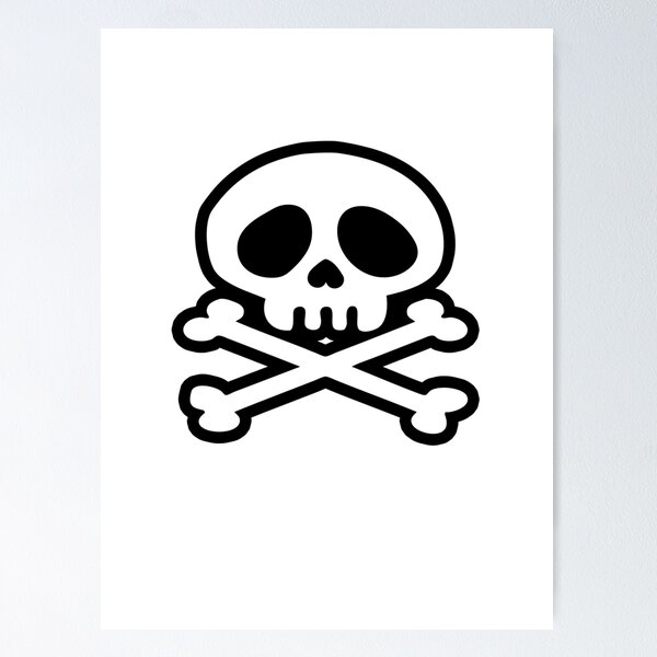 Item preview, manga skull pirat crossbones designed and sold by FuryLuxury.
