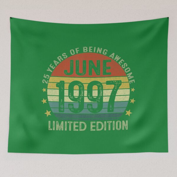 Item preview, June 1997 Vintage 25th Birthday 25 Year Old 	 For 	 	 	 designed and sold by wjrrekja54.