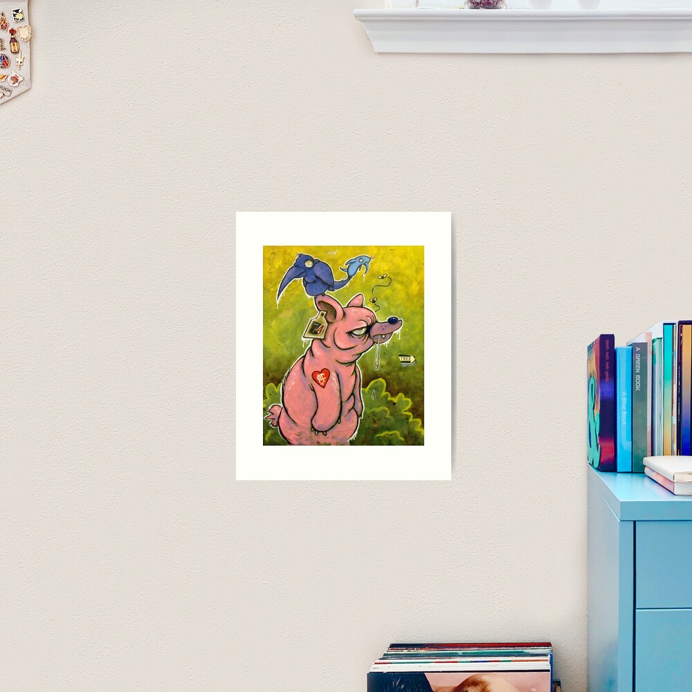The PigBear Blues Art Print