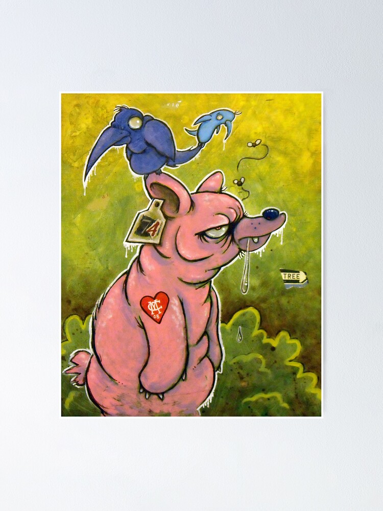Thumbnail 2 of 3, Poster, The PigBear Blues designed and sold by Craig Medeiros.