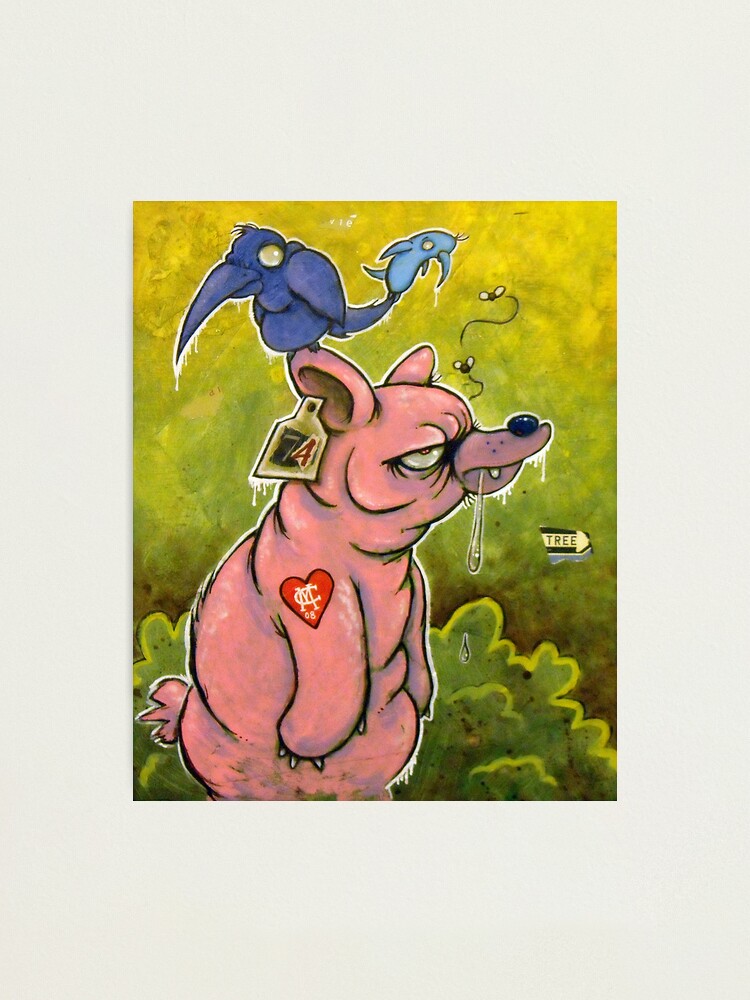 Alternate view of The PigBear Blues Photographic Print