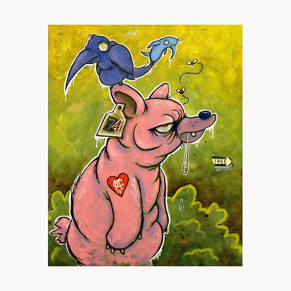 The PigBear Blues Photographic Print