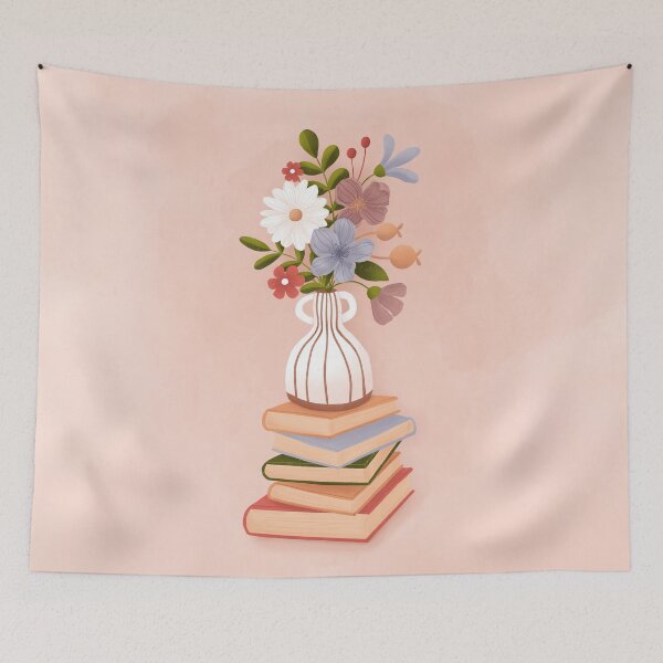 Item preview, Blooming Bookstack designed and sold by Zorana Stevanovic.