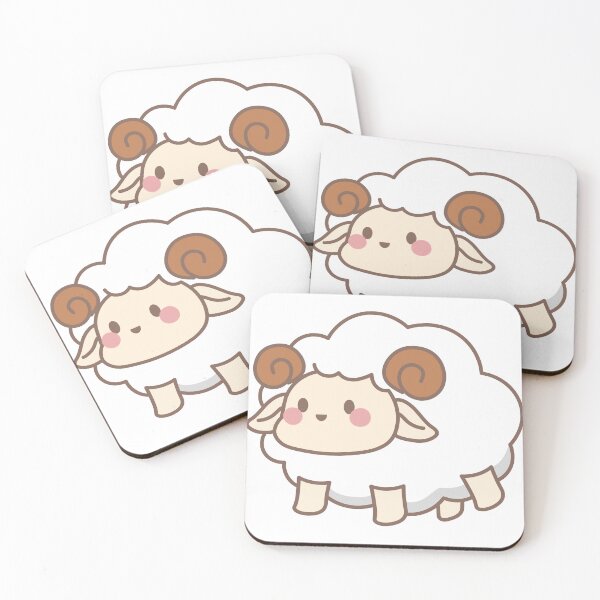 Item preview, Cute white sheep designed and sold by NumbleRay.