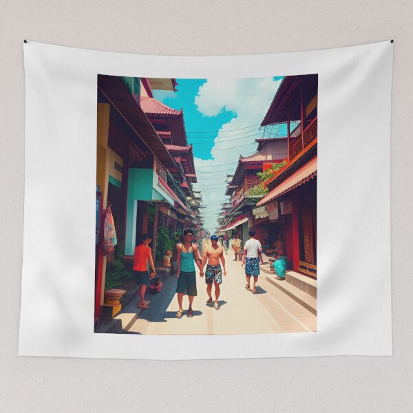 Item preview, Bali Streets with Men designed and sold by Places On Earth.