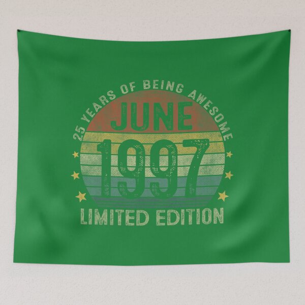 Item preview, June 1997 Vintage 25th Birthday 25 Year Old 	 For 	 	 	 designed and sold by wjrrekja54.