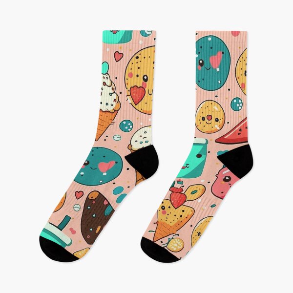 Item preview, Kawaii Food Pattern designed and sold by Amir Faysal.
