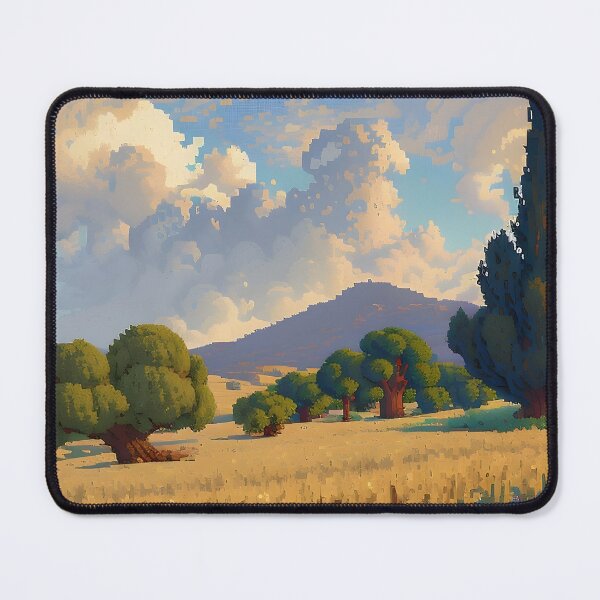 Item preview, Wheat Field with Cypresses - Pixel Art Vision designed and sold by LightSparkles.