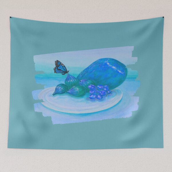 Item preview, A Soft Landing in Marine Blue designed and sold by anneliesfineart.
