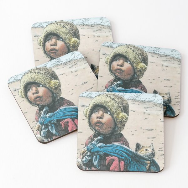 Item preview, Child and cat Portrait designed and sold by Abrekk.