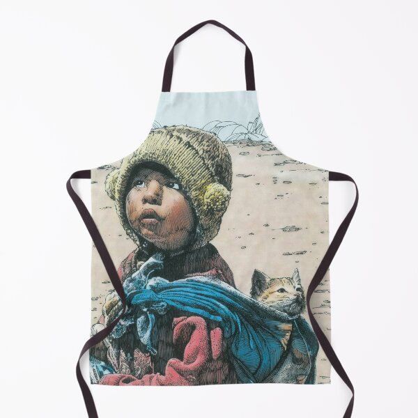 Item preview, Child and cat Portrait designed and sold by Abrekk.