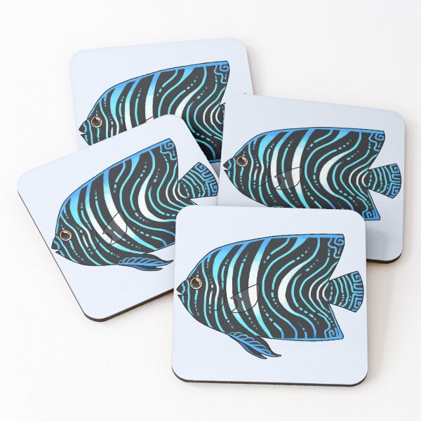 Item preview, Blue Koran Angelfish designed and sold by Spadefish Art.