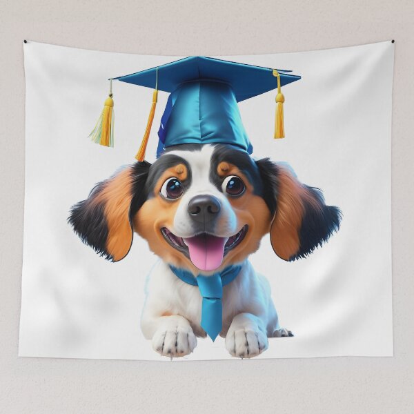 Item preview, Cute dog graduation ceremony! No Background. Funny, funky & witty designed and sold by wittywishes.