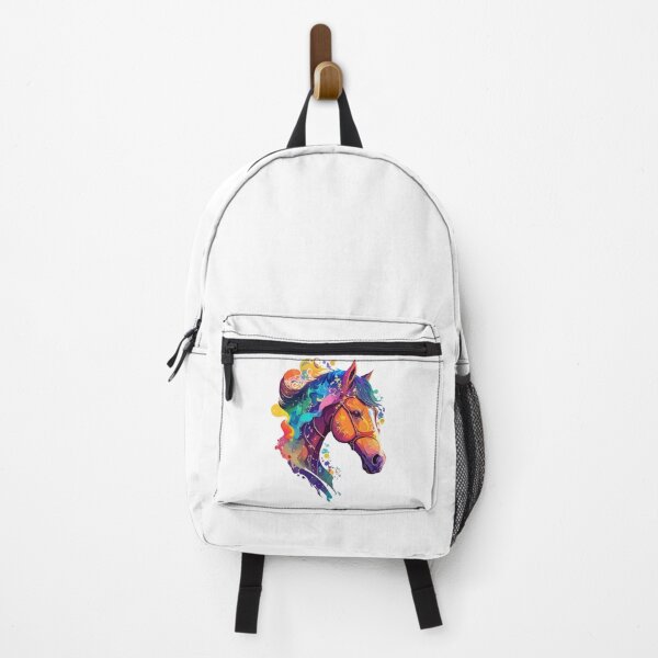 Item preview, Beautiful horse colorful pony riding illustration designed and sold by LuminOrb.