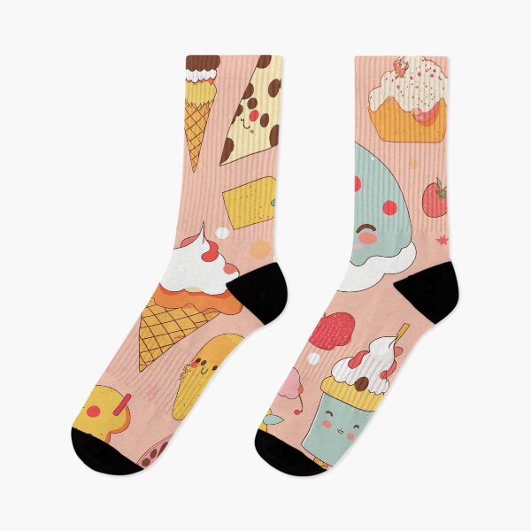 Item preview, Kawaii Food Pattern designed and sold by Amir Faysal.
