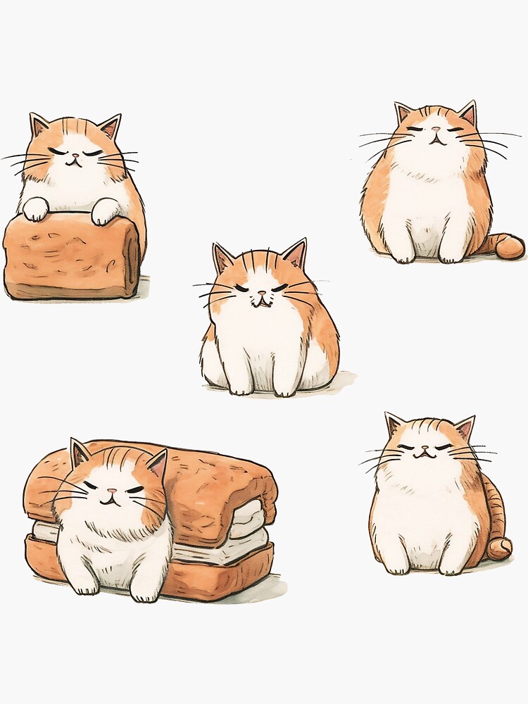 "Kitty Loaves: The Purr-fectly Baked" Sticker For Sale By ...