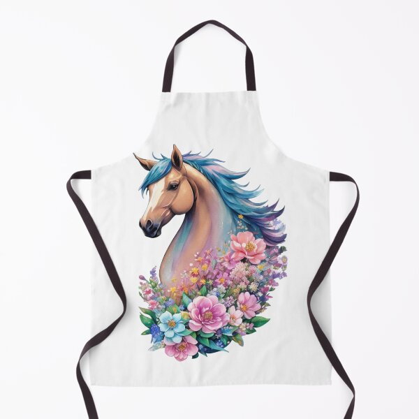 Item preview, Horse Pony In Pastel Colors Floral Pattern designed and sold by LuminOrb.
