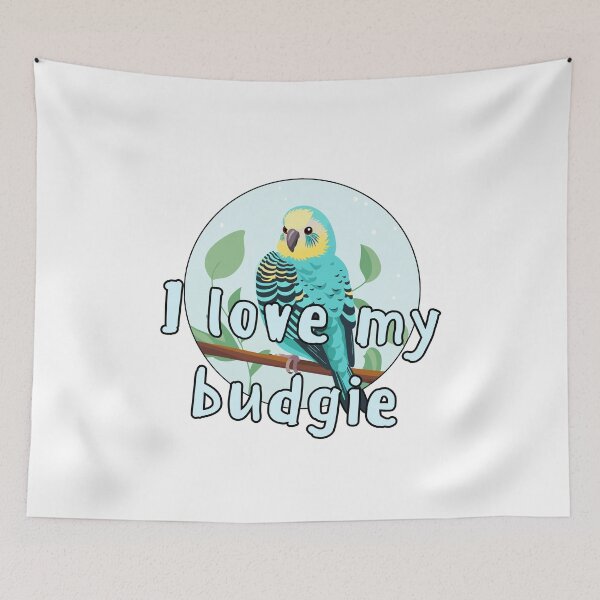 Item preview, Colorful t-shirt with budgie design - perfect for bird lovers designed and sold by SketchyPedals.