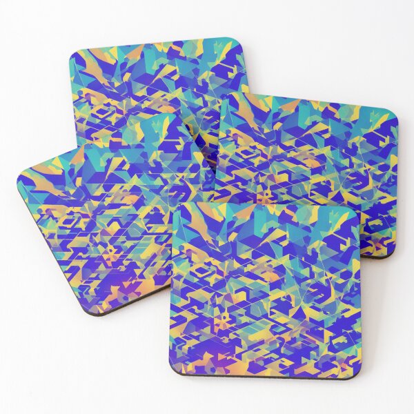 Item preview, Futuristic Blue Mosaic designed and sold by TondoMeander.