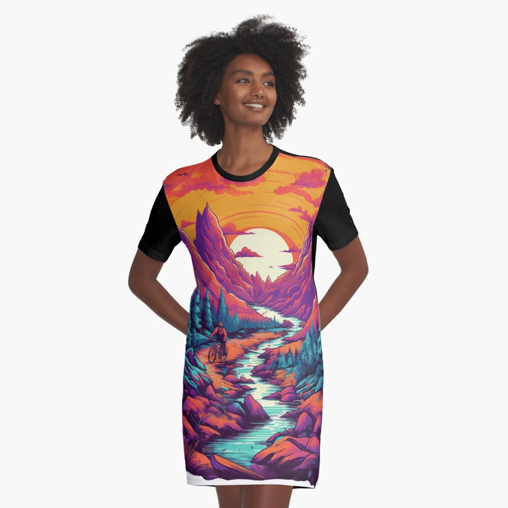 Item preview, Graphic T-Shirt Dress designed and sold by chakkapo2022.