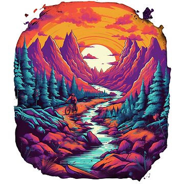Artwork thumbnail, mountain biker by Tee Studio