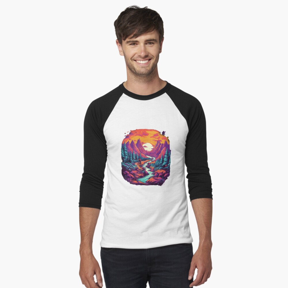 Item preview, Baseball ¾ Sleeve T-Shirt designed and sold by chakkapo2022.