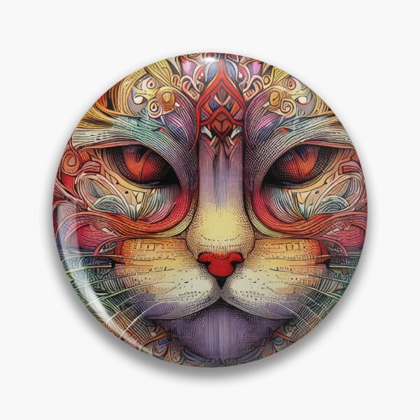 Item preview, Vibrant Feline Portrait designed and sold by B-BrushArtworks.
