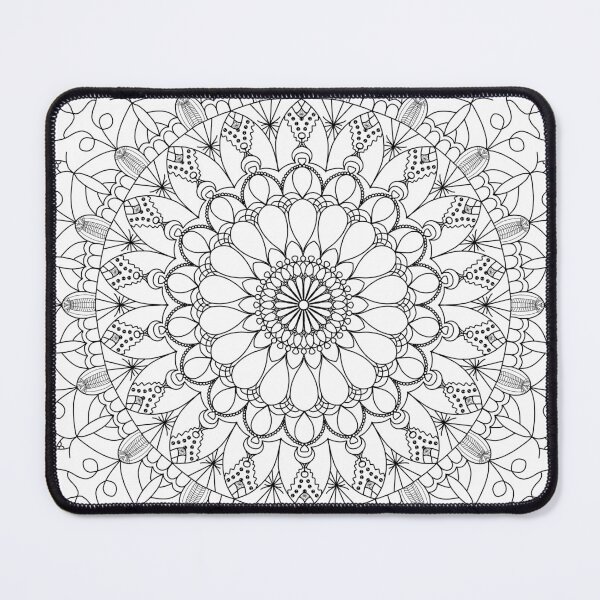 Item preview, Black and white minimalist mandala designed and sold by Aspirina1569.