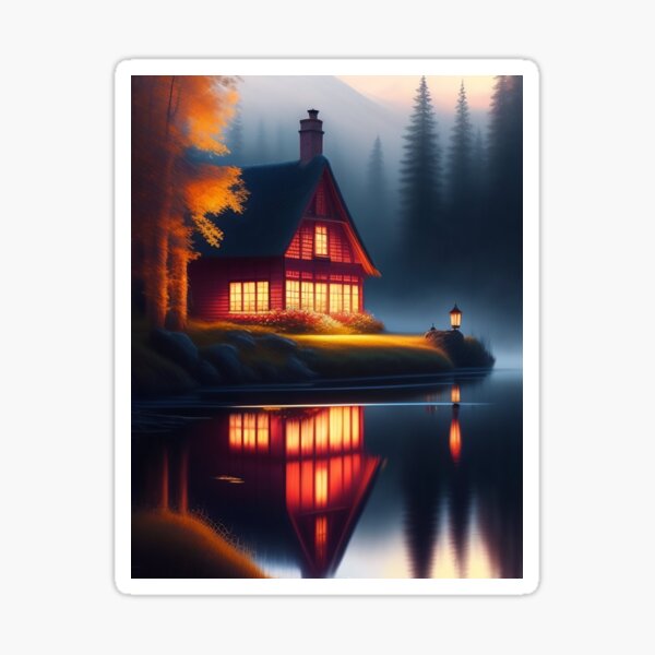 Lakehouse Paradise 2 Sticker