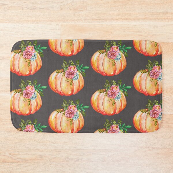 Item preview, Happy Thanksgiving with watercolor pumpkin illustration designed and sold by InaDim.