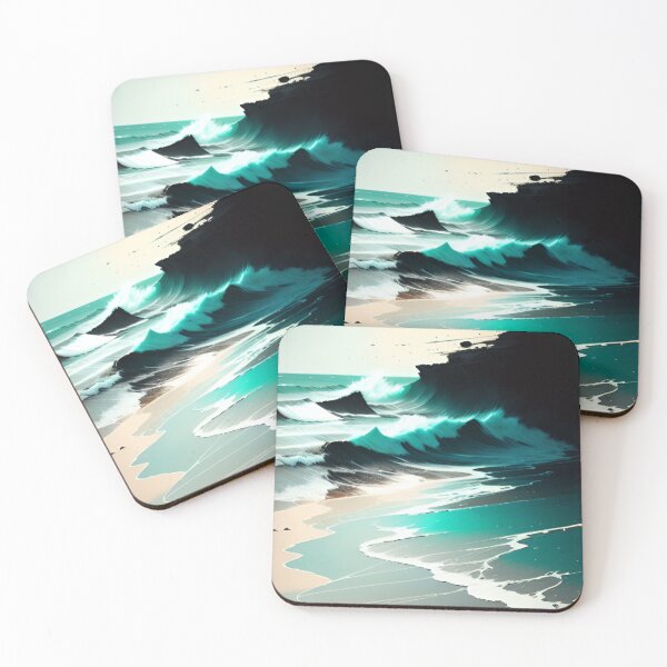 Item preview, Crashing pastel waves designed and sold by Kashear.