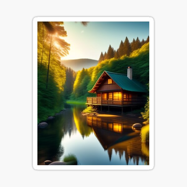 Lakehouse Paradise 7 Sticker