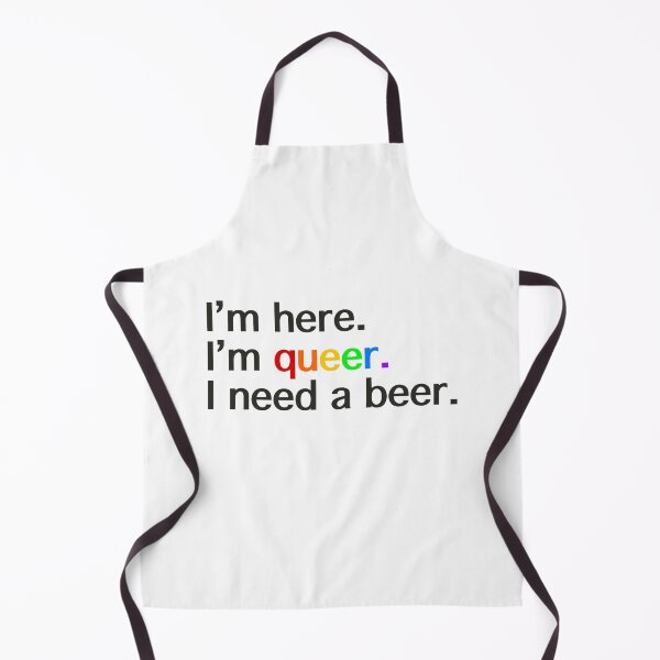 Item preview, Here, Queer, Beer designed and sold by luckyjenneh.