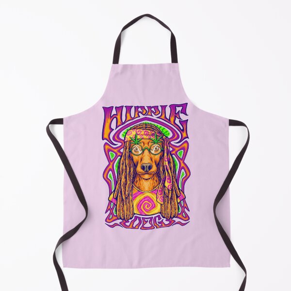 Item preview, Hippie dog on the psychedelic background designed and sold by Acim0.