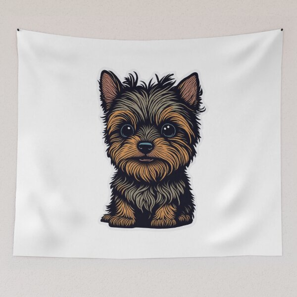 Item preview, Cute Yorkie puppy designed and sold by ArtCraftLab.