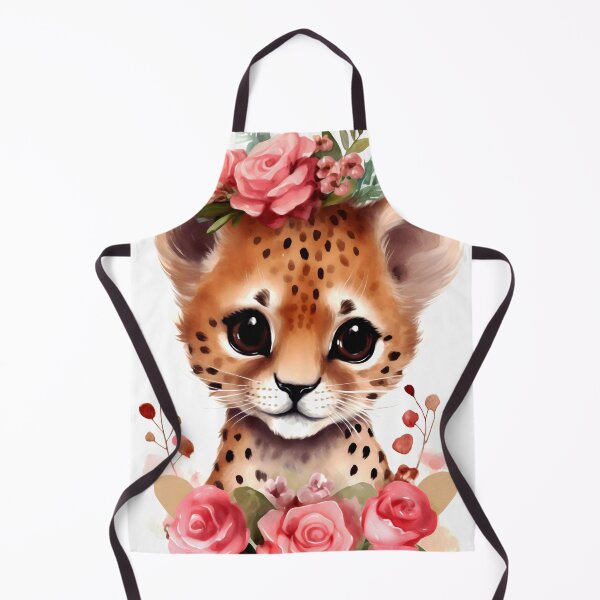 Item preview, Cheetah Animal Clipart, Savannah Animal in Roses, Floral Fauna Art, Animal in Roses, Flower Beast, Wild in Bloom, Watercolor Graphic designed and sold by CoolorPainting.