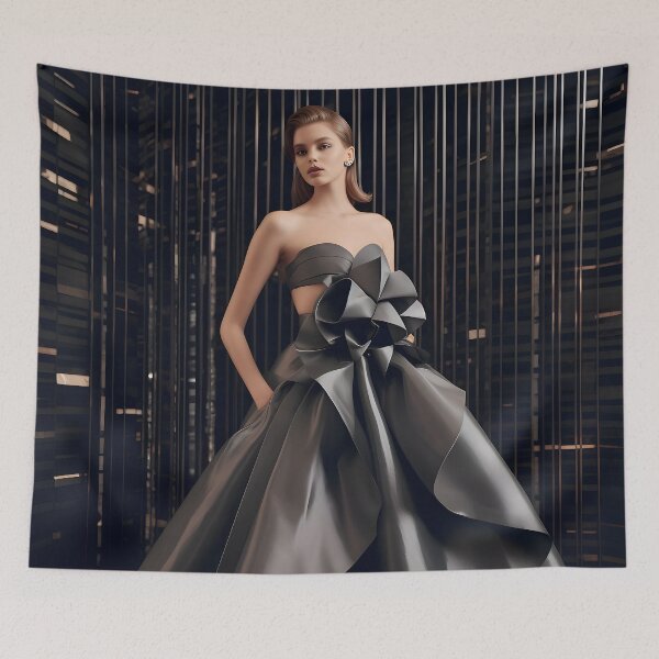 Item preview, Model with tulle dress designed and sold by Tim-Ries.
