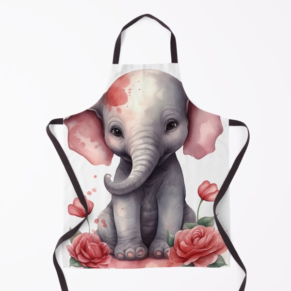 Artikelvorschau, Elephant Animal Clipart, Savannah Animal in Roses, Floral Fauna Art, Animal in Roses, Flower Beast, Wild in Bloom, Watercolor Graphic entworfen und verkauft von CoolorPainting.