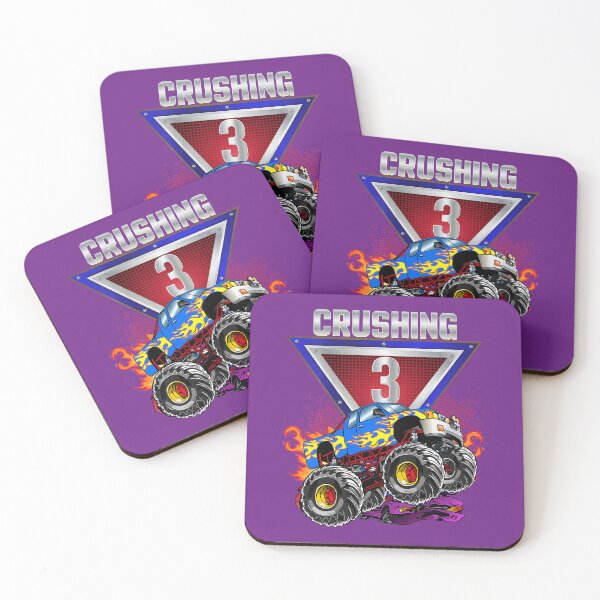 Item preview, Kids 	 3rd Birthday Monster Truck Birthday CRUSH 3 Years old 	 DM54118	 designed and sold by ecahrupczbl98.