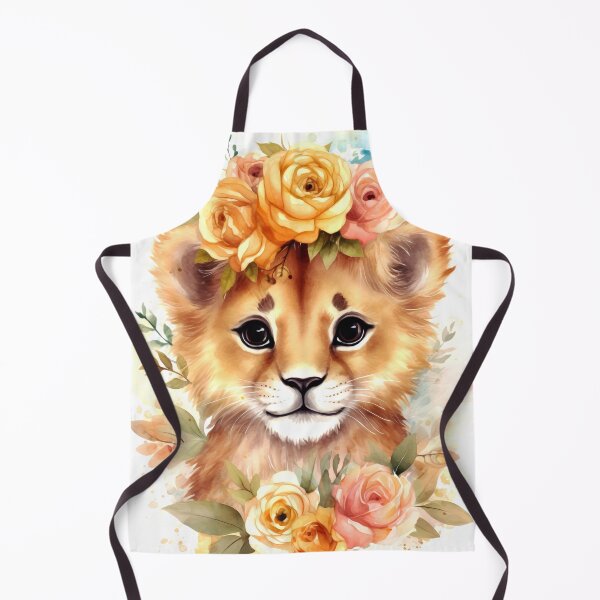 Item preview, Lion Animal Clipart, Savannah Animal in Roses, Floral Fauna Art, Animal in Roses, Flower Beast, Wild in Bloom, Watercolor Graphic designed and sold by CoolorPainting.