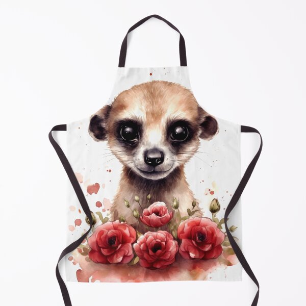Item preview, Meerkat Animal Clipart, Savannah Animal in Roses, Floral Fauna Art, Animal in Roses, Flower Beast, Wild in Bloom, Watercolor Graphic designed and sold by CoolorPainting.