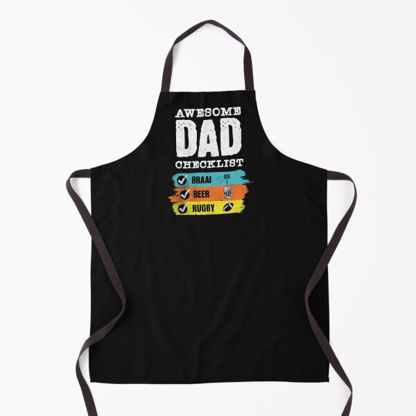 Item preview, Awesome Dad Checklist Braai Beer Rugby South African Braai Dad designed and sold by Huesoffun.