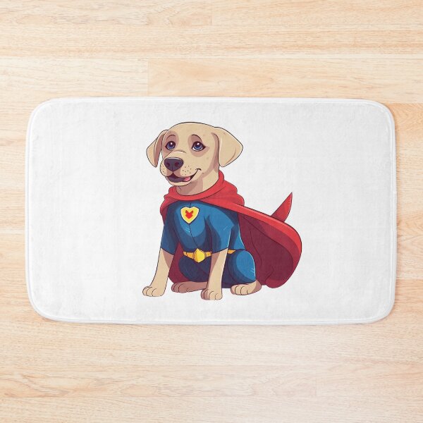 Item preview, Cute labrador dog wearing a super hero costume designed and sold by ArtfulHorizons.
