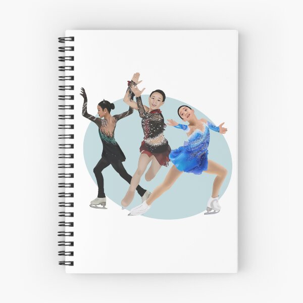 Item preview, Junior Korean Women Figure Skating | Figure Skating Sticker designed and sold by fskatingprints.
