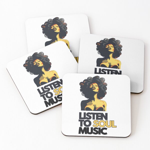 Item preview, 'Listen to soul music' street art print of a disco funk soul singer designed and sold by SupremeandSuper.