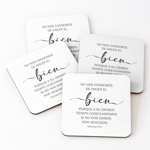 Item preview, Gálatas 6:9 Spanish Bible Verse designed and sold by Aryam Quotes.