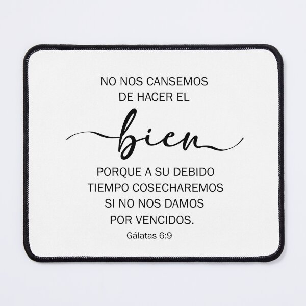 Item preview, Gálatas 6:9 Spanish Bible Verse designed and sold by Aryam Quotes.